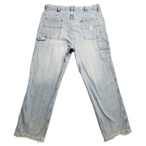 VINTAGE Express Jeans Mens 40x34 Light Wash Carpenter Y2K Precision Fit 00s‎